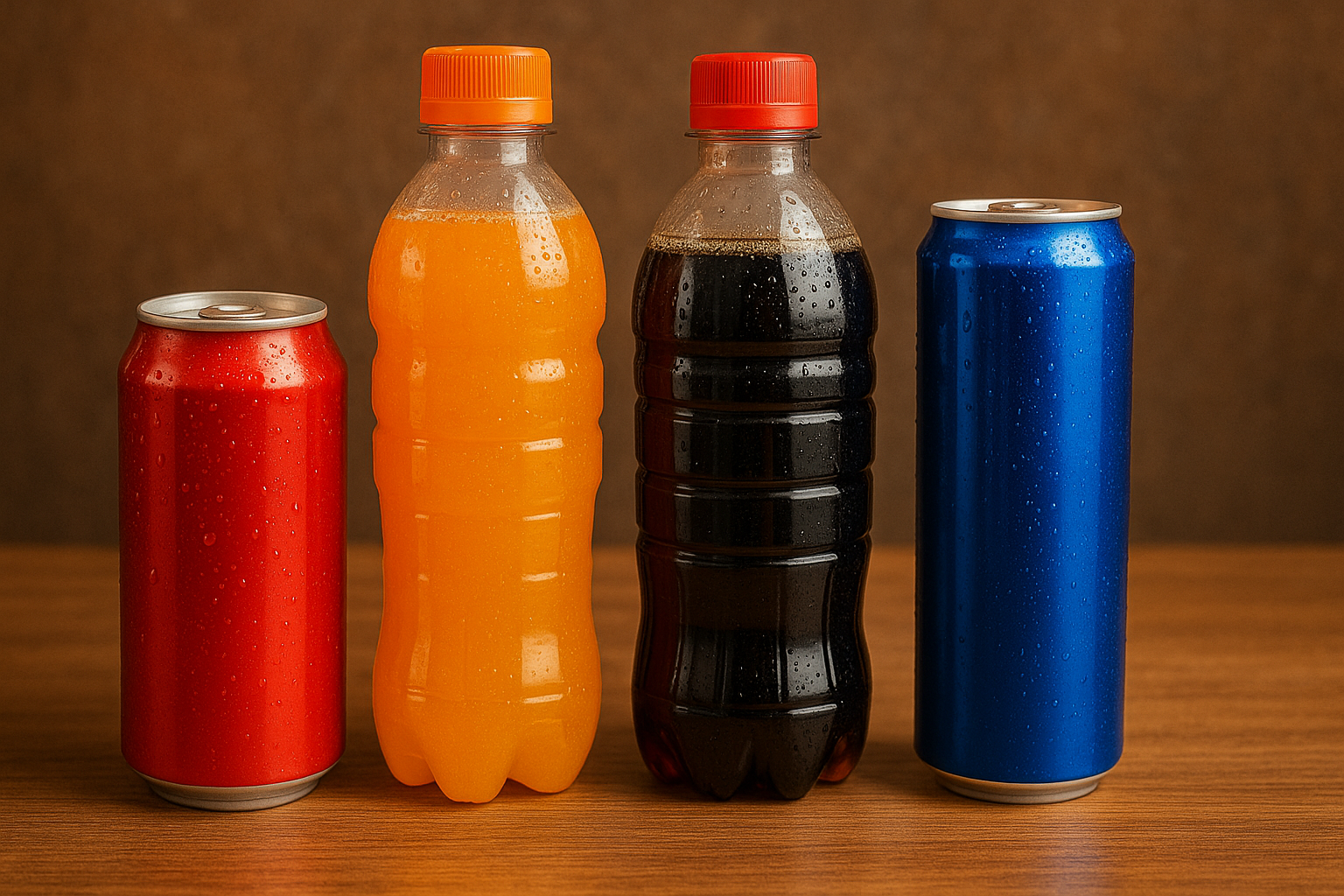 Sladké limonády a energetické nápoje